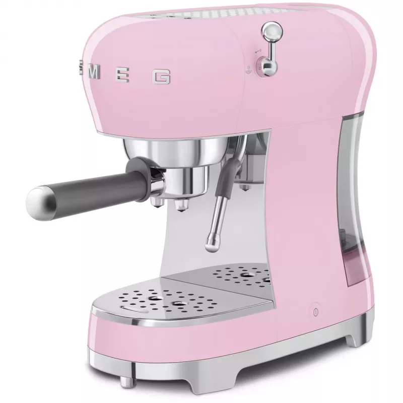 Smeg ECF02PKEU 50s Retro Style Espresso-Kaffeemaschine, 1350 W, Pink