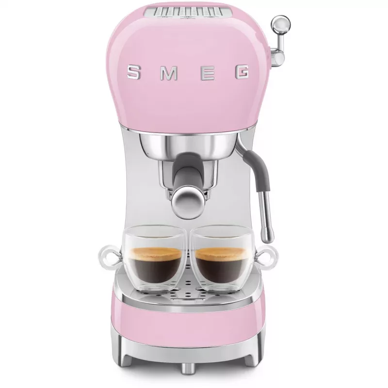 Smeg ECF02PKEU 50s Retro Style Espresso-Kaffeemaschine, 1350 W, Pink