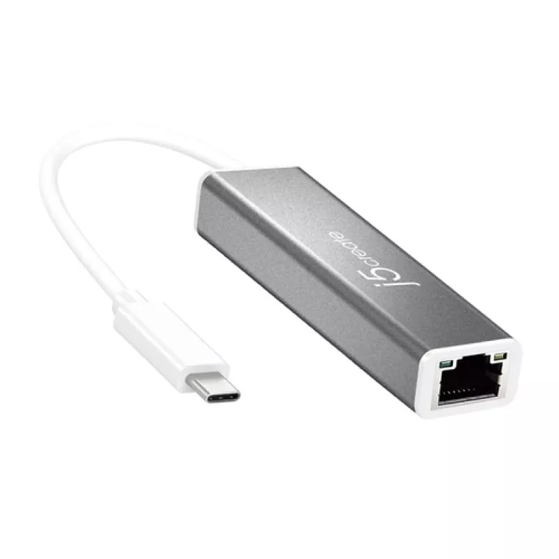 j5create USB-C auf Gigabit Ethernet Adapter Silber JCE133G-N