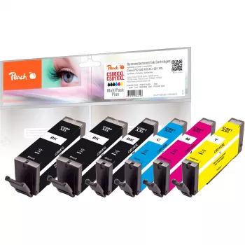 Peach Ink Save Pack Plus PI100-397 Kompatibel mit Canon PGI-580XXL CLI-581XXL Multipack 6 Patronen