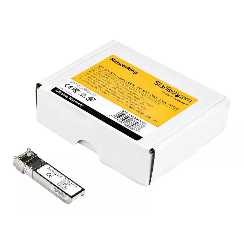 StarTech.com SFP-10G-BXU-I-ST SFP+ Transceiver-Modul - Cisco-kompatibel - 10 Gbit/s - 10 km - Singlemode - LC