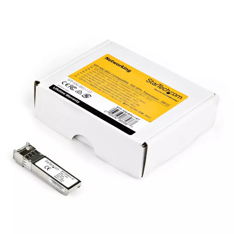 StarTech.com SFP-10G-BXU-I-ST SFP+ Transceiver-Modul - Cisco-kompatibel - 10 Gbit/s - 10 km - Singlemode - LC