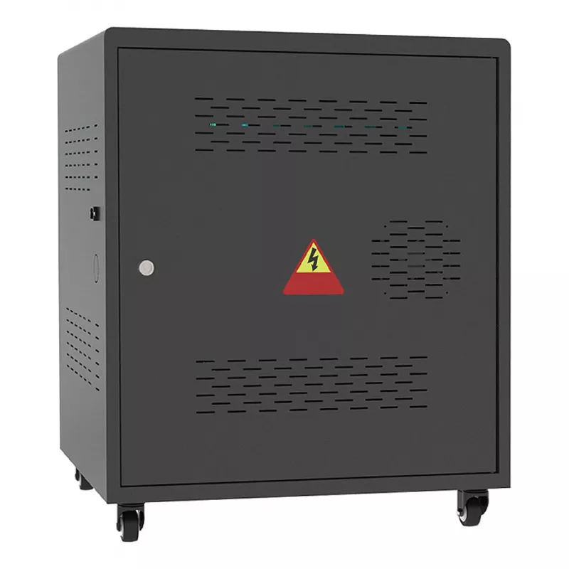 GoodConnections ANTARES N20E Notebook-Ladewagen für bis zu 15,6 inch mit UVC-Desinfektion, Schwarz