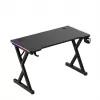 HUZARO Hero 2.3 RGB Gaming Desk - 1200x600mm, Schwarz, Carbon Flex, RGB LED, feste Höhe