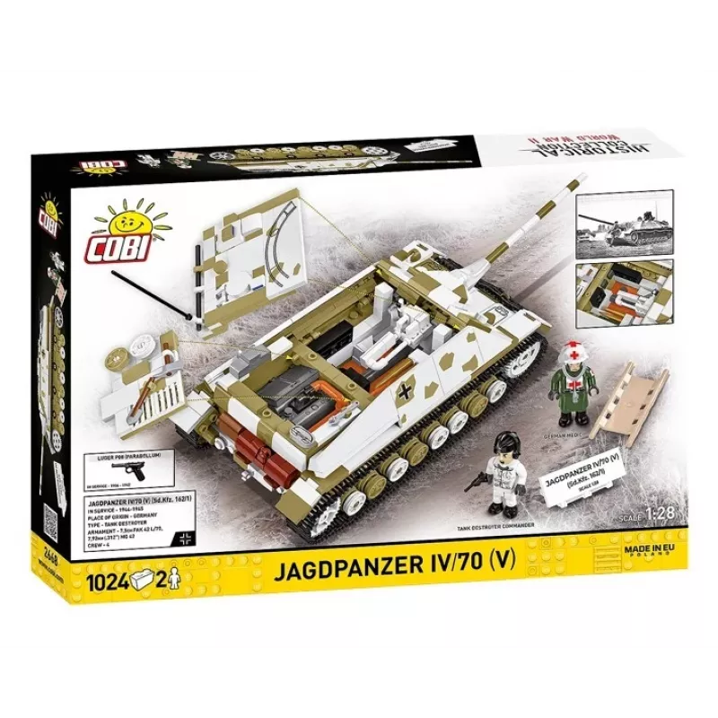 COBI KLOCKI Historical Collection Jagdpanzer IV/70 (V) (Sd.Kfz.162/1) Bausteine-Set 1024 Teile