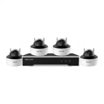 Hikvision NK844W1H-1T(E) 4-Kanal 4MP NVR und 4x Dome-WLAN-Überwachungskamerasystem mit 1TB HDD