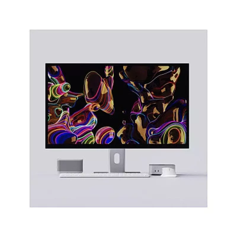 ALOGIC ASPEKT 32 Zoll 4K UHD Matt Docking Monitor Silber