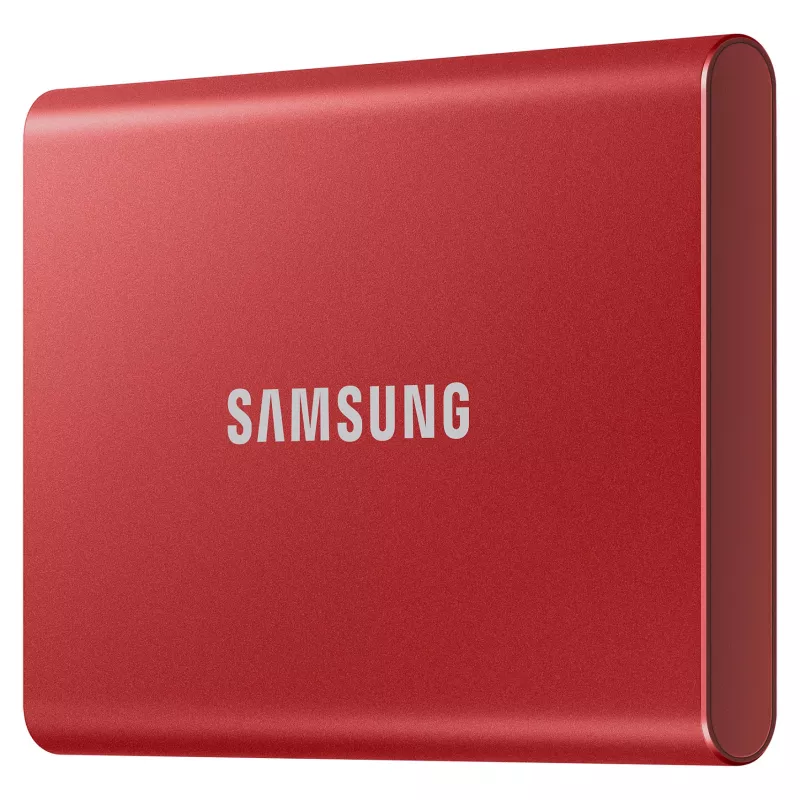 Samsung Portable SSD T7 500GB USB 3.2 Gen 2 Metallic Red Externe Solid-State-Festplatte
