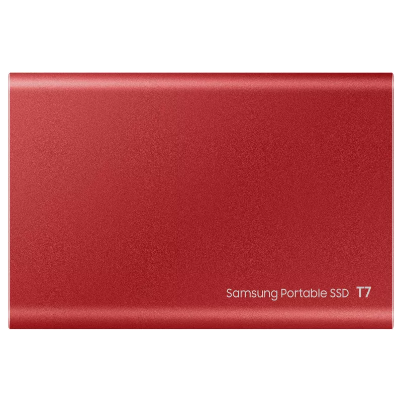 Samsung Portable SSD T7 500GB USB 3.2 Gen 2 Metallic Red Externe Solid-State-Festplatte