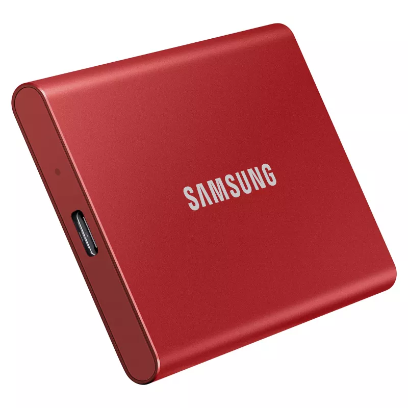 Samsung Portable SSD T7 500GB USB 3.2 Gen 2 Metallic Red Externe Solid-State-Festplatte