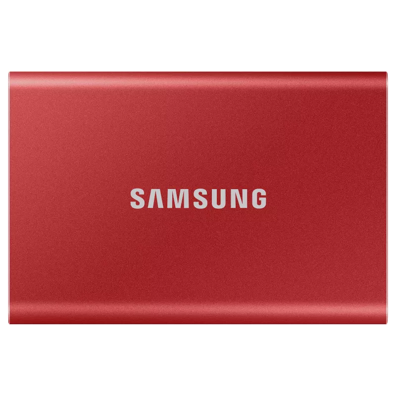 Samsung Portable SSD T7 500GB USB 3.2 Gen 2 Metallic Red Externe Solid-State-Festplatte