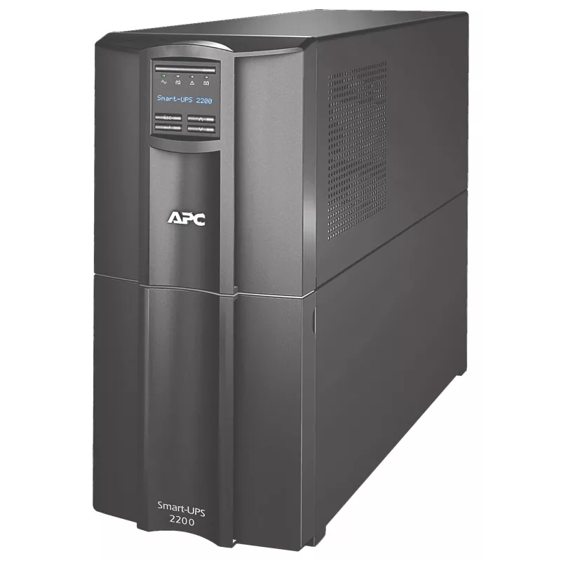 APC Smart-UPS SMT2200C USV - 2200VA/1980W - Line Interactive - 120V - Rackmount 2U - 8x NEMA 5-15R + 1x NEMA 5-20R - USB & Serial - Schwarz