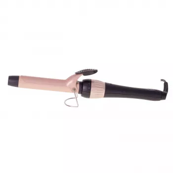 Adler AD 2117 Lockenstab mit Keramik-Heizsystem, 25 mm Zylinder, 200 °C, 45 W, Schwarz/Rosa