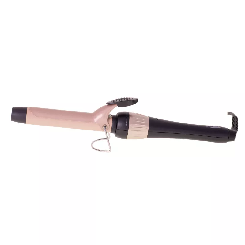 Adler AD 2117 Lockenstab mit Keramik-Heizsystem, 25 mm Zylinder, 200 °C, 45 W, Schwarz/Rosa
