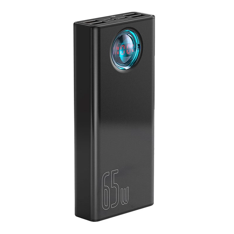Baseus Amblight Powerbank 30000mAh, 4xUSB, USB-C, 65W, Schwarz