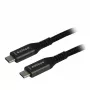 Synergy21 USB4 Kabel USB-C auf USB-C 2,0m Schwarz Geflochten 40Gbps 240W Gen 3x2 E-Marker Chip