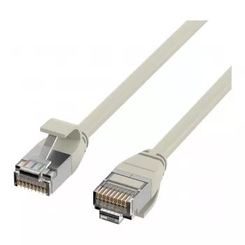 EFB-Elektronik RJ45 Patchkabel Cat.6A U/FTP TPE 4mm Ultraflex Grau 0,25m