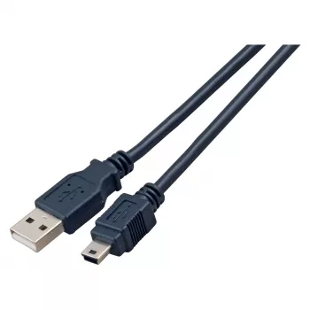 EFB USB 2.0 Verbindungskabel Typ A auf Mini B 5-polig Classic Schwarz 1,5 m