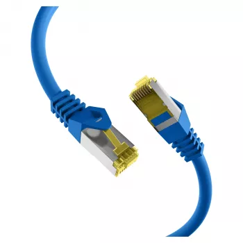 EFB RJ45 Patchkabel Cat.6A S/FTP LSZH Cat.7 Rohkabel Blau 0,15m