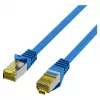 EFB RJ45 Patchkabel Cat.6A S/FTP LSZH Cat.7 Rohkabel Blau 0,15m