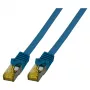 EFB RJ45 Patchkabel Cat.6A S/FTP LSZH Cat.7 Rohkabel Blau 0,15m