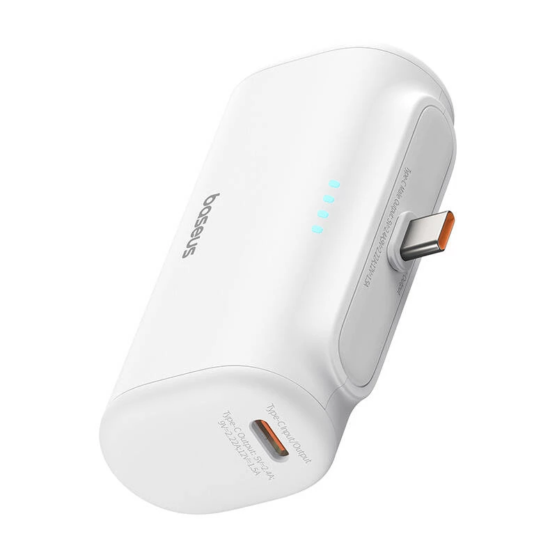 Baseus Compact 5000mAh 20W USB-C Power Bank Weiß