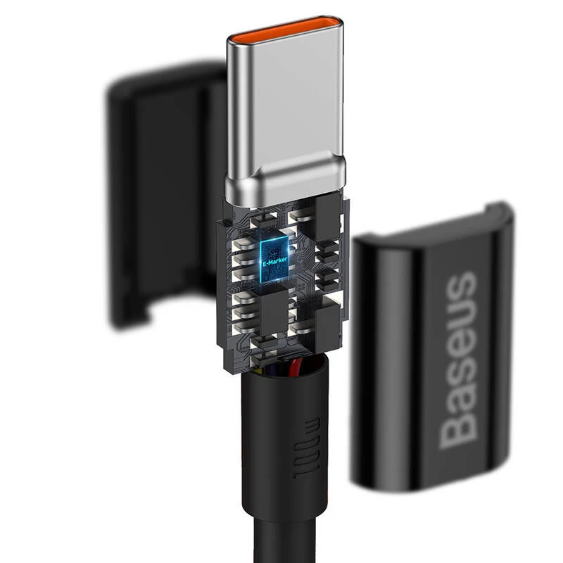 Baseus Superior USB-C auf USB-C Kabel 1m Schwarz 100W Schnellladung & Datensynchronisation