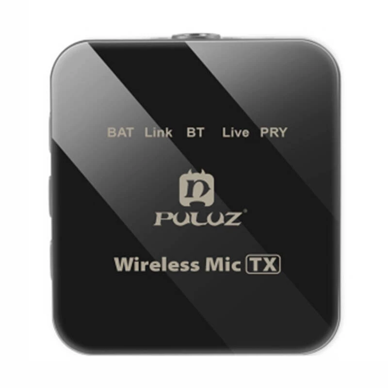 PULUZ PU648B Wireless Mikrofon (USB-C) - Professionelles Lavalier-Mikrofon mit ENC Rauschunterdrückung, 10m Reichweite, 12h Akku