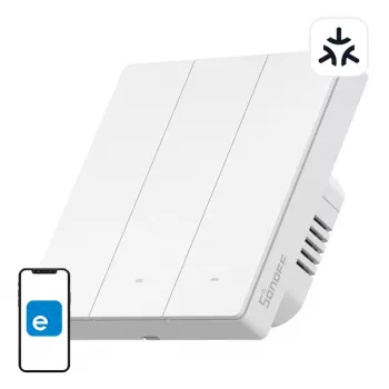 SONOFF M5-3C-86W WiFi Matter Smart Wandschalter (3-Kanal) Weiß