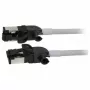 Synergy21 Patchkabel RJ45, CAT6A 500MHz, 1,0m, Grau, S/FTP, Slimline Rund d=4,5mm, TPE/LSZH (Superflex), AWG28, mit CAT7-Rohstecker, drehbarer Stecker