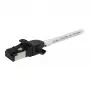 Synergy21 Patchkabel RJ45, CAT6A 500MHz, 0,5m, Weiß, S/FTP, Slimline Rund d=4,5mm, TPE/LSZH (Superflex), AWG28, mit CAT7-Rohstecker, drehbarer Stecker