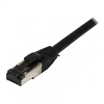 Synergy21 Patchkabel RJ45, CAT8.1 2000MHz, 0,25m, Schwarz, S-STP (S/FTP), TPE/LSZH (SuperFlex), AWG26