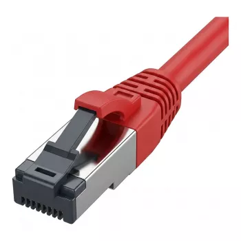 Synergy21 Patchkabel RJ45, CAT8.1 2000MHz, 0,15m, Rot, S-STP (S/FTP), TPE/LSZH (SuperFlex), AWG26