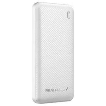 RealPower PB-10000 SSB Power Bank 10000 mAh Solid-State Battery Weiß