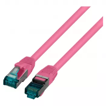 EFB-Elektronik RJ45 Patchkabel Cat.6A S/FTP LSZH Magenta 1,5m