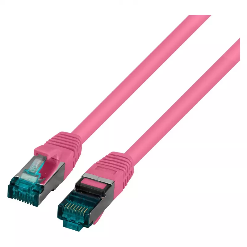 EFB-Elektronik RJ45 Patchkabel Cat.6A S/FTP LSZH Magenta 1,5m