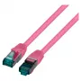 EFB-Elektronik RJ45 Patchkabel Cat.6A S/FTP LSZH Magenta 1,5m