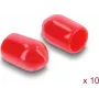 Delock Staubschutzkappe für SMA-Buchse, 10 Stück, Silikon, Rot (60912)