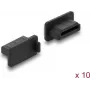 Delock Staubschutz für HDMI-A Buchse 10 Stück Silikon Schwarz (87465)