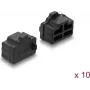 Delock RJ45 Staubschutzabdeckung 10 Stück Silikon Schwarz (87547)