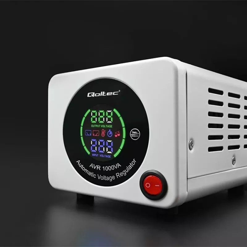 Qoltec 50723 Automatic Voltage Stabilizer AVR 1000VA