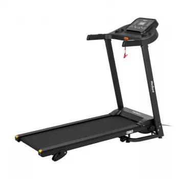 REBEL ACTIVE RBA-1001 Klappbares Elektrisches Laufband mit LCD-Display, 12 Programmen, 12 km/h, Silber/Schwarz