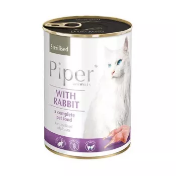 Dolina Noteci Piper Animals Sterilised mit Kaninchen - Nassfutter für Katzen - 400g