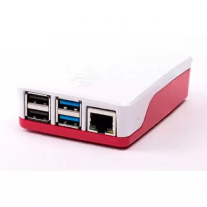 Raspberry Pi 4 Gehäuse Rot/Weiß Offizielle Schutzhülle