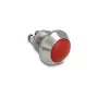 Delock Drucktaster für Schalttafeleinbau 12 mm 2 x Schraubanschluss Rot