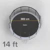 REBEL Active Trampoline PRO 14ft/427 cm mit Sicherheitsnetz und Leiter