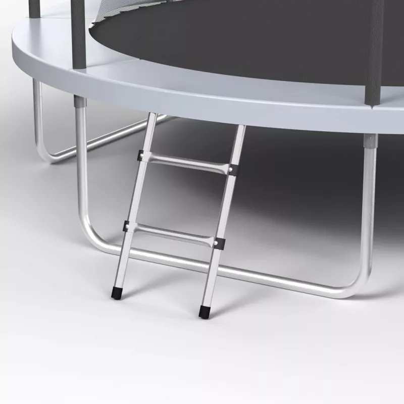 REBEL Active Trampoline PRO 14ft/427 cm mit Sicherheitsnetz und Leiter