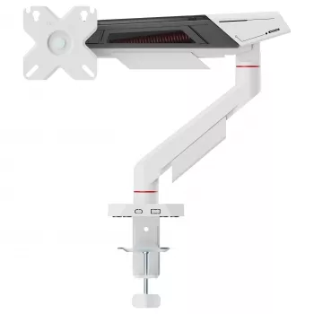Equip Tischhalterung für 17-40 inch Bildschirme, 360° Drehung, 12 kg, Schwarz/Weiß