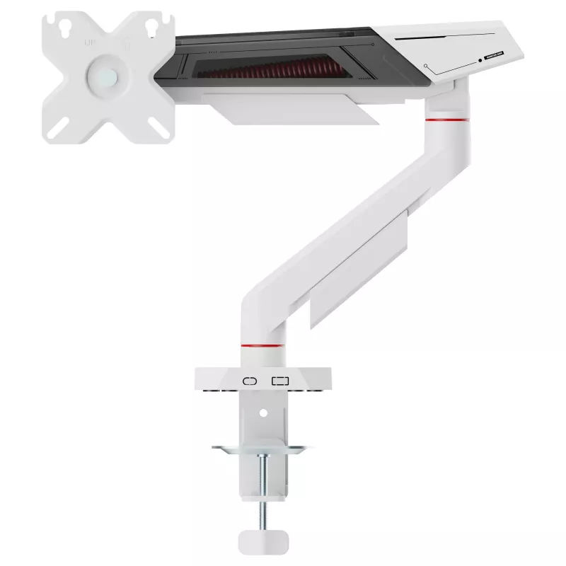 Equip Tischhalterung für 17-40 inch Bildschirme, 360° Drehung, 12 kg, Schwarz/Weiß