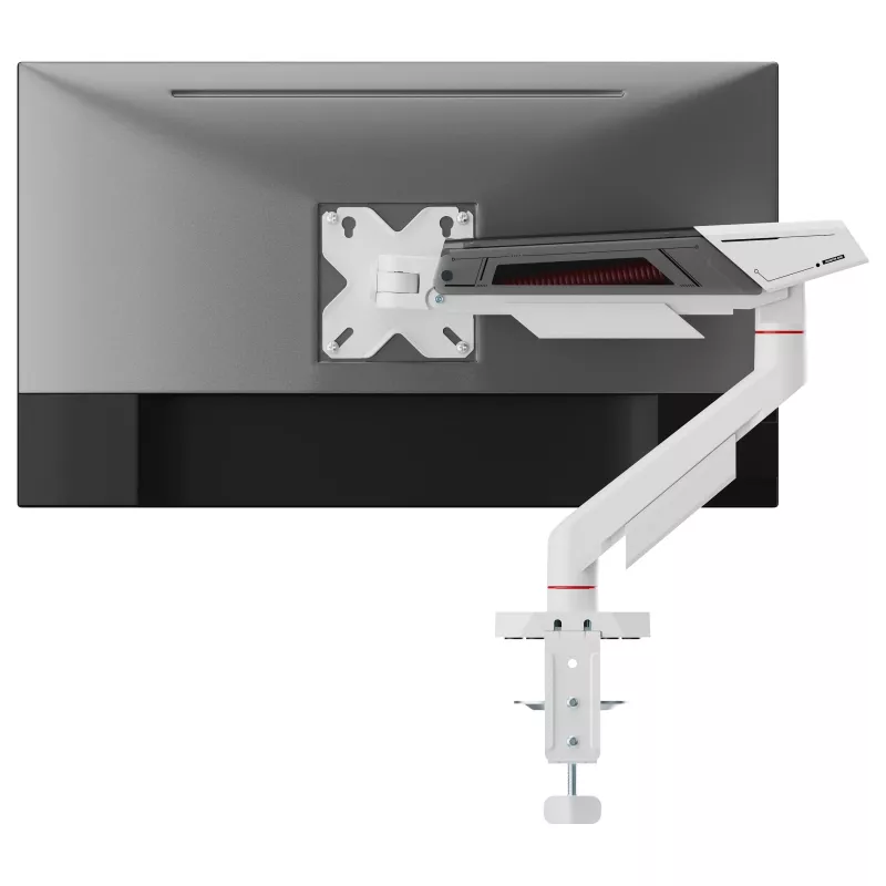 Equip Tischhalterung für 17-40 inch Bildschirme, 360° Drehung, 12 kg, Schwarz/Weiß